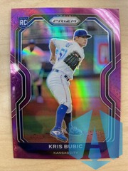 2021 Panini Prizm #198 Kris Bubic Rookie Card Purple Prizm Parallel